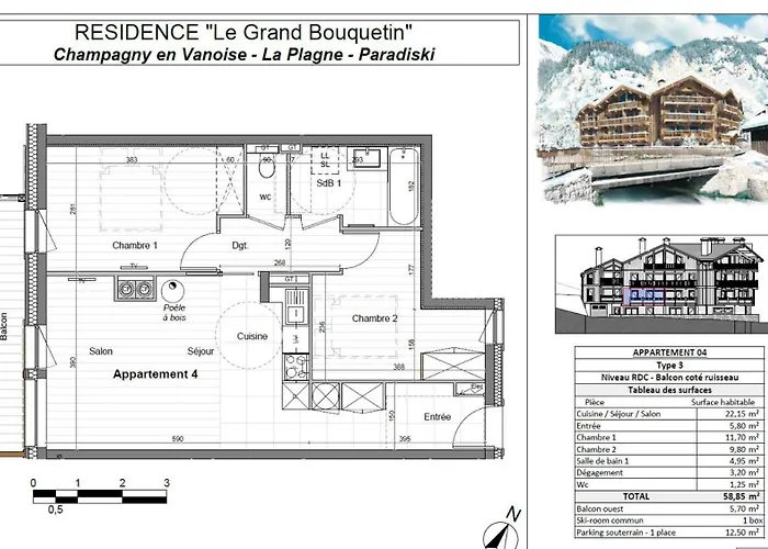 شقة Le Grand Bouquetin - 3 Pieces Pour 6 Personnes Mae-9974 *