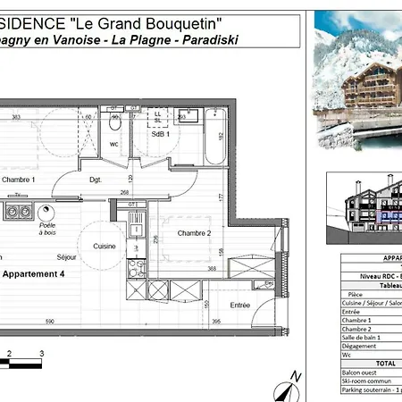 شقة Le Grand Bouquetin - 3 Pieces Pour 6 Personnes Mae-9974 *